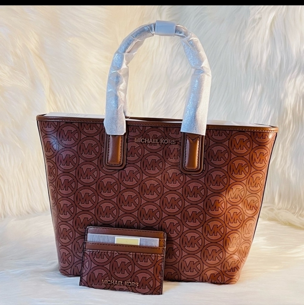 Jodie Small Logo Jacquard Tote Bag & Cardholder